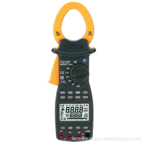 Three Phase Digital Power Clamp Meter (MS2203)